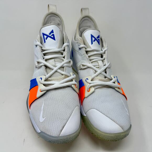 Nike PG2 'The Bait' Paul George Mens Sz 13 OKC White Blue Basketball Shoes S1537 - Picture 8 of 16
